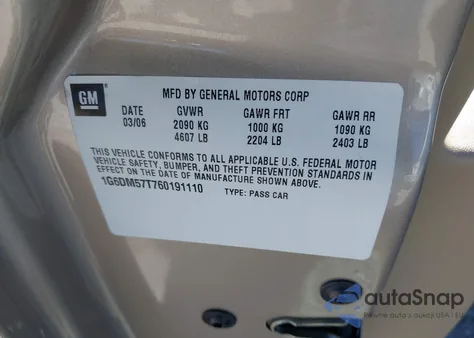 2006 Cadillac Cts Standard from USA, damaged, VIN 1G6DM57T760191110